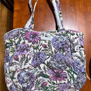 Vera Bradley Floral Tote Bag - Purple and Green